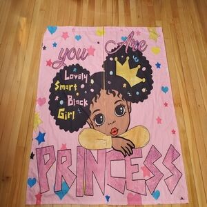 Black Girl Curtain Set 2-Piece Polyester